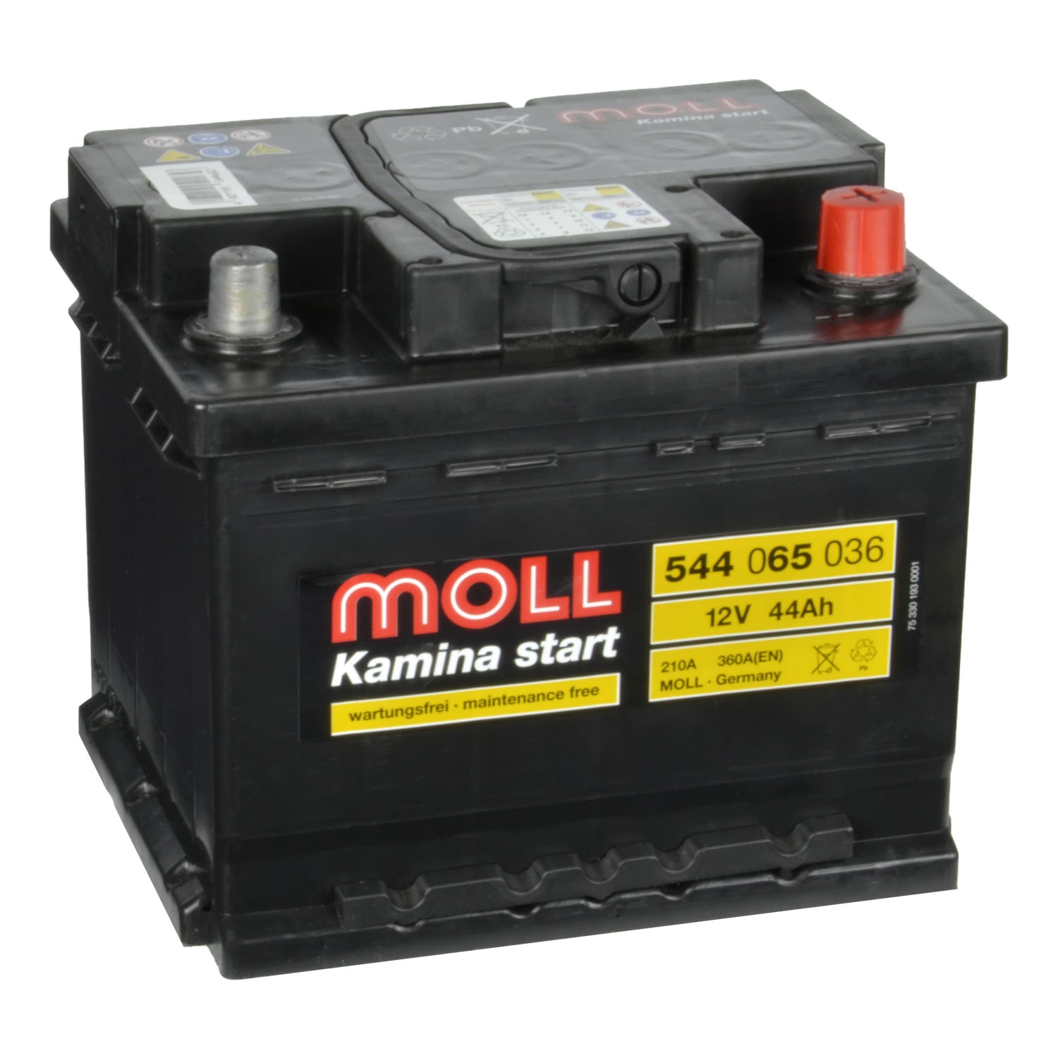 MOLL Kamina Start Autobatterie 544 059 036 12V 44Ah Chrysler