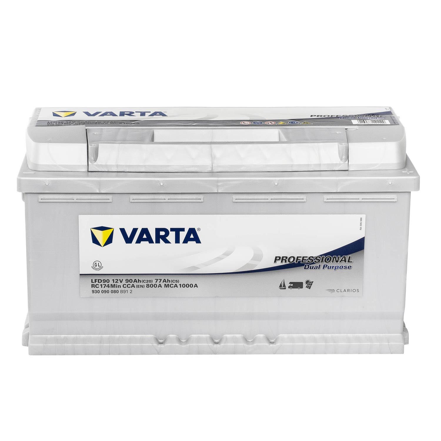 VARTA Professional DeepCycle Versorgungsbatterie LFD90 12V 90Ah