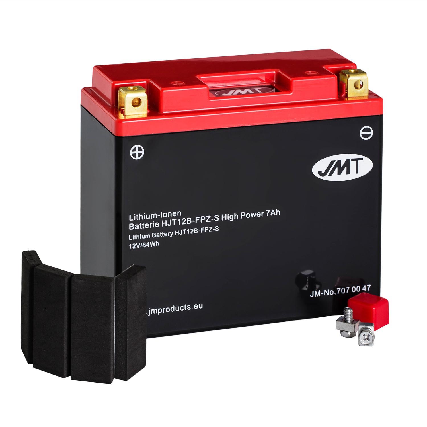 JMT Lithium-Ionen-Motorrad-Batterie HJT12B-FPZ-S 12V