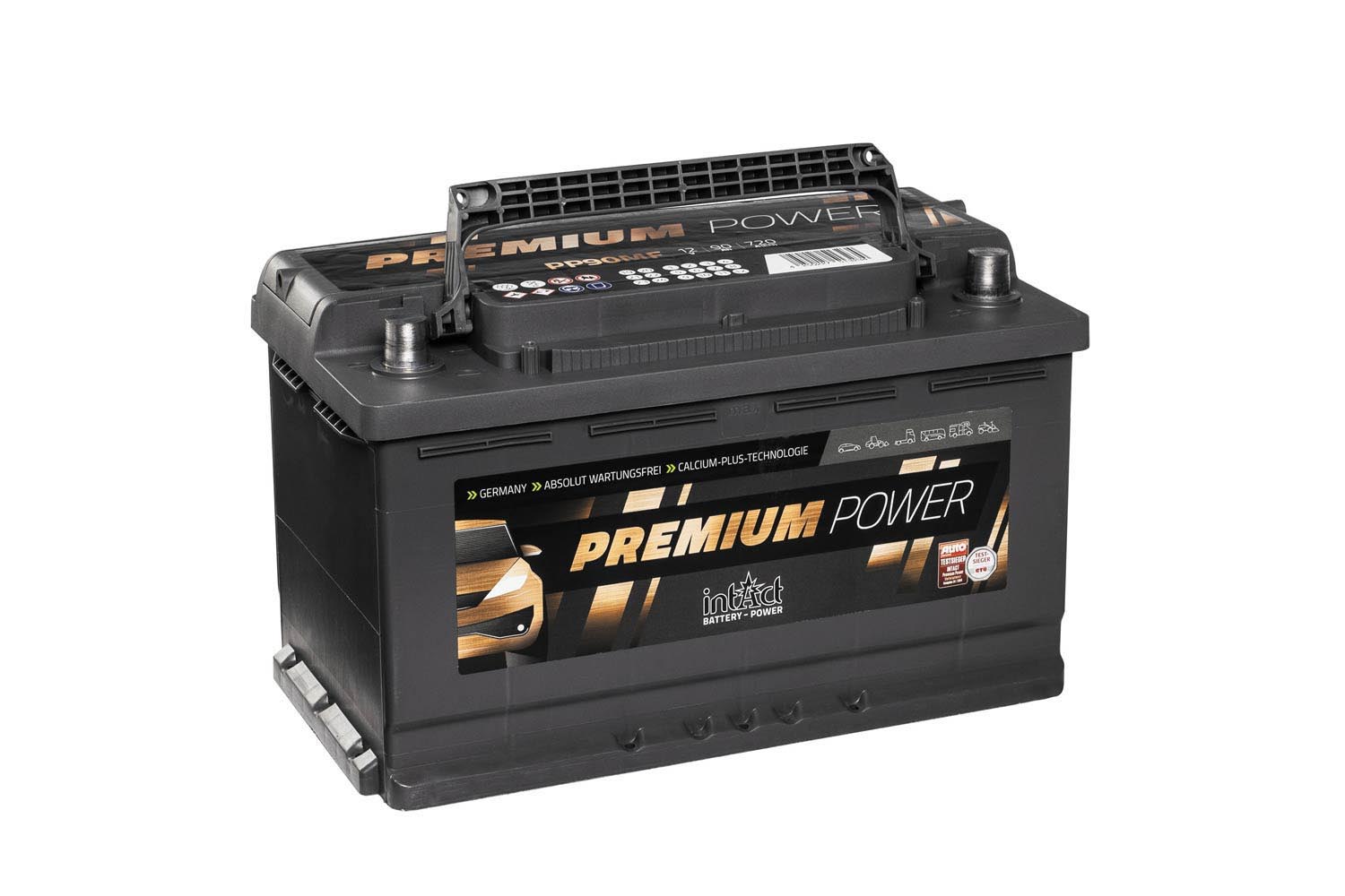 intAct Premium Power PP90MF Autobatterie 12V 90Ah