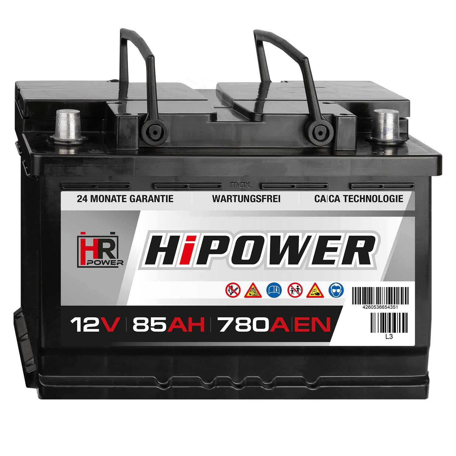 HR HiPower Autobatterie 12V 85Ah