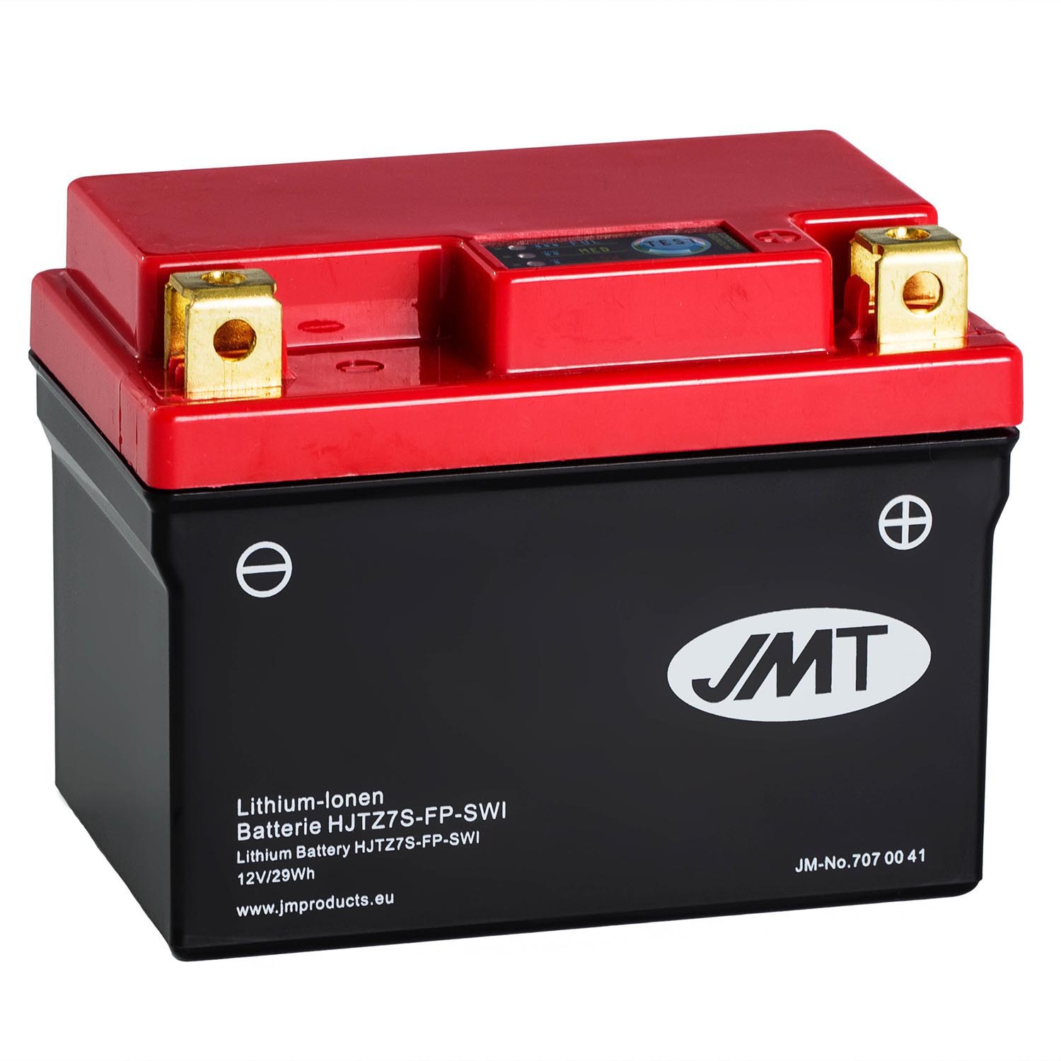 JMT Lithium-Ionen-Motorrad-Batterie HJTZ7S-FP 12V