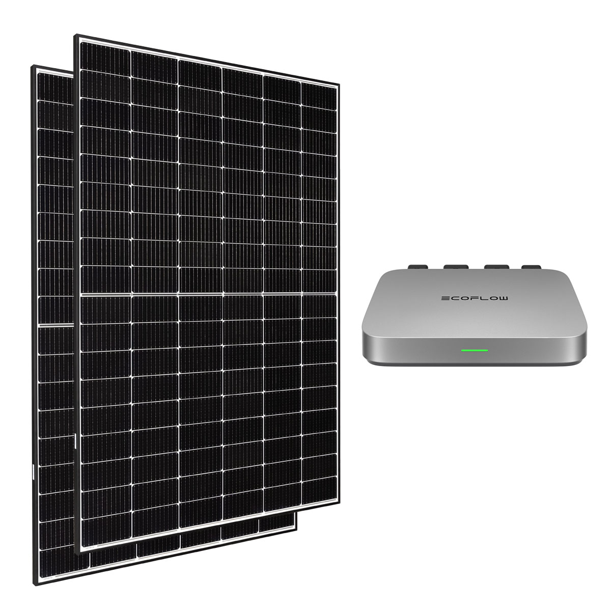 Set 2 Solarmodule 410W JA Solar + Mikrowechselrichter 800W EcoFlow (USt-befreit nach §12 Abs.3 Nr. 1 S.1 UStG)