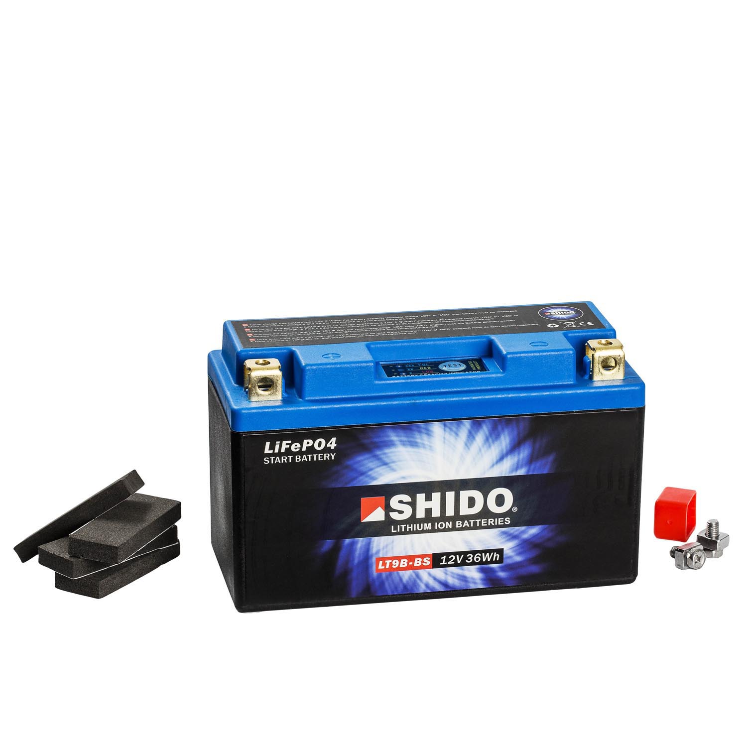 Shido Lithium Motorradbatterie LiFePO4 LT9B-BS 12V