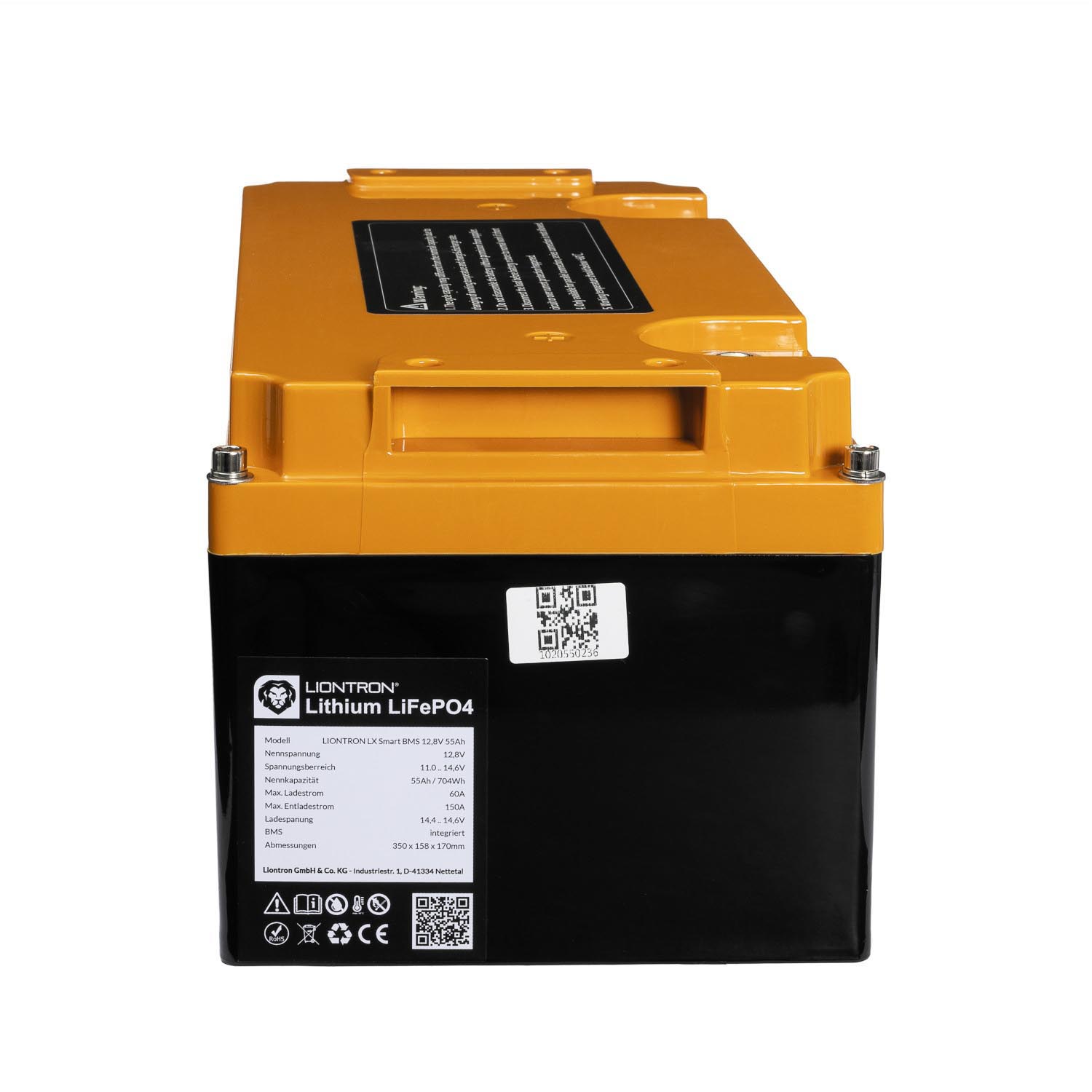 Liontron 55Ah 12V LiFePO4 Lithium Batterie Wohnmobil BMS mit App (USt-befreit nach §12 Abs.3 Nr. 1 S.1 UStG)