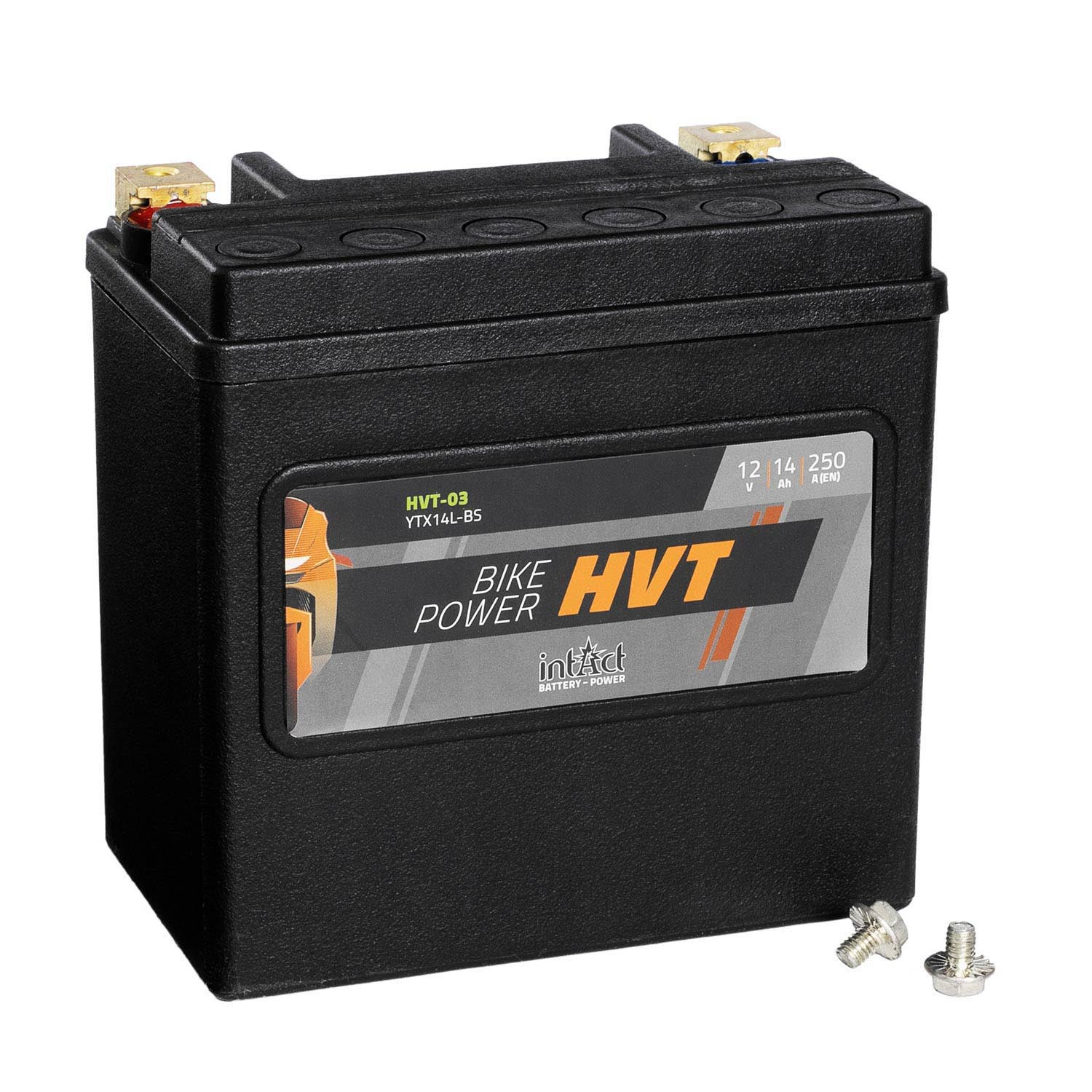 intAct Bike-Power Motorradbatterie HVT YTX14L-BS 12V 14Ah HVT-03