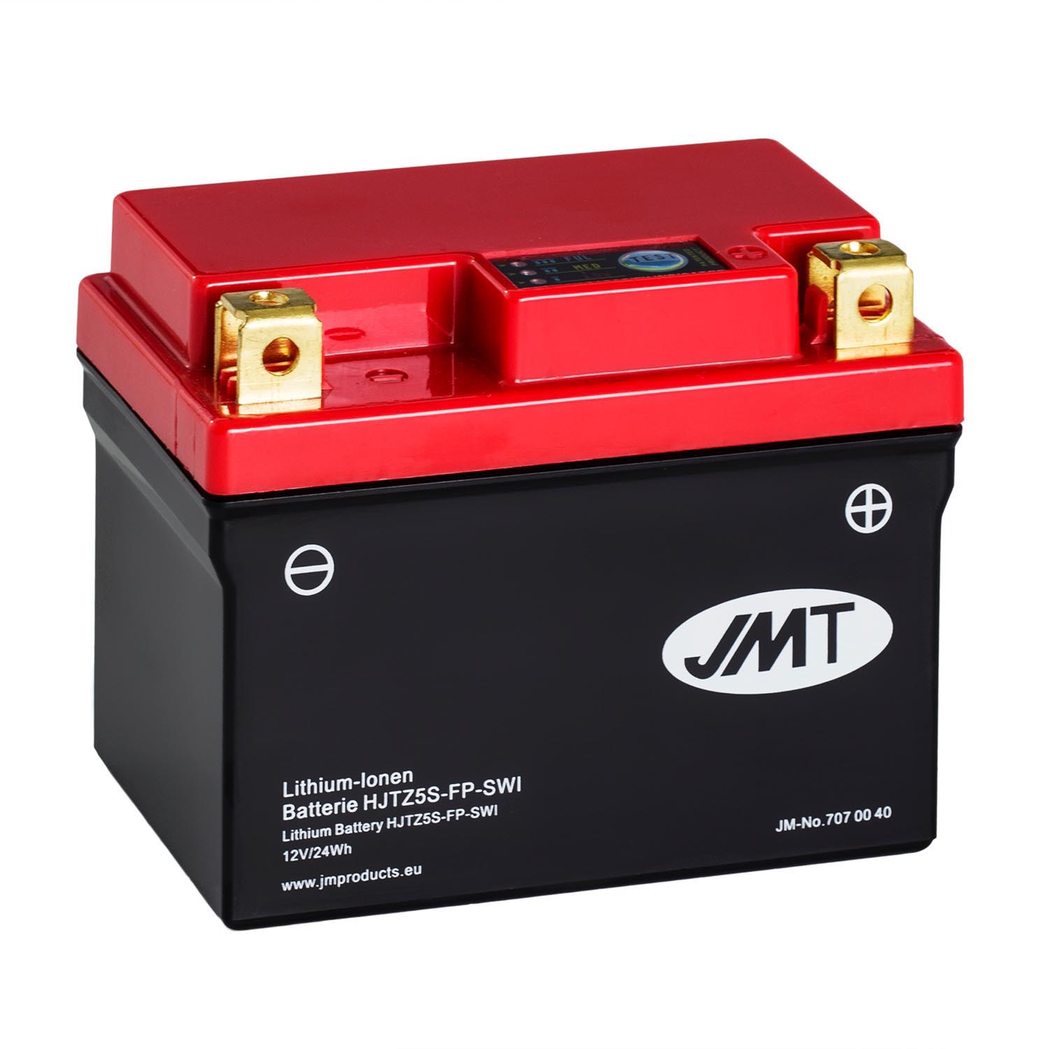 JMT Lithium-Ionen-Motorrad-Batterie HJTZ5S-FP 12V