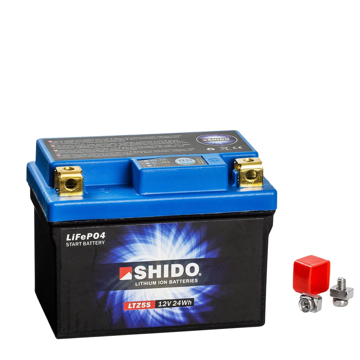 Shido Lithium Motorradbatterie LiFePO4 LTZ5S 12V