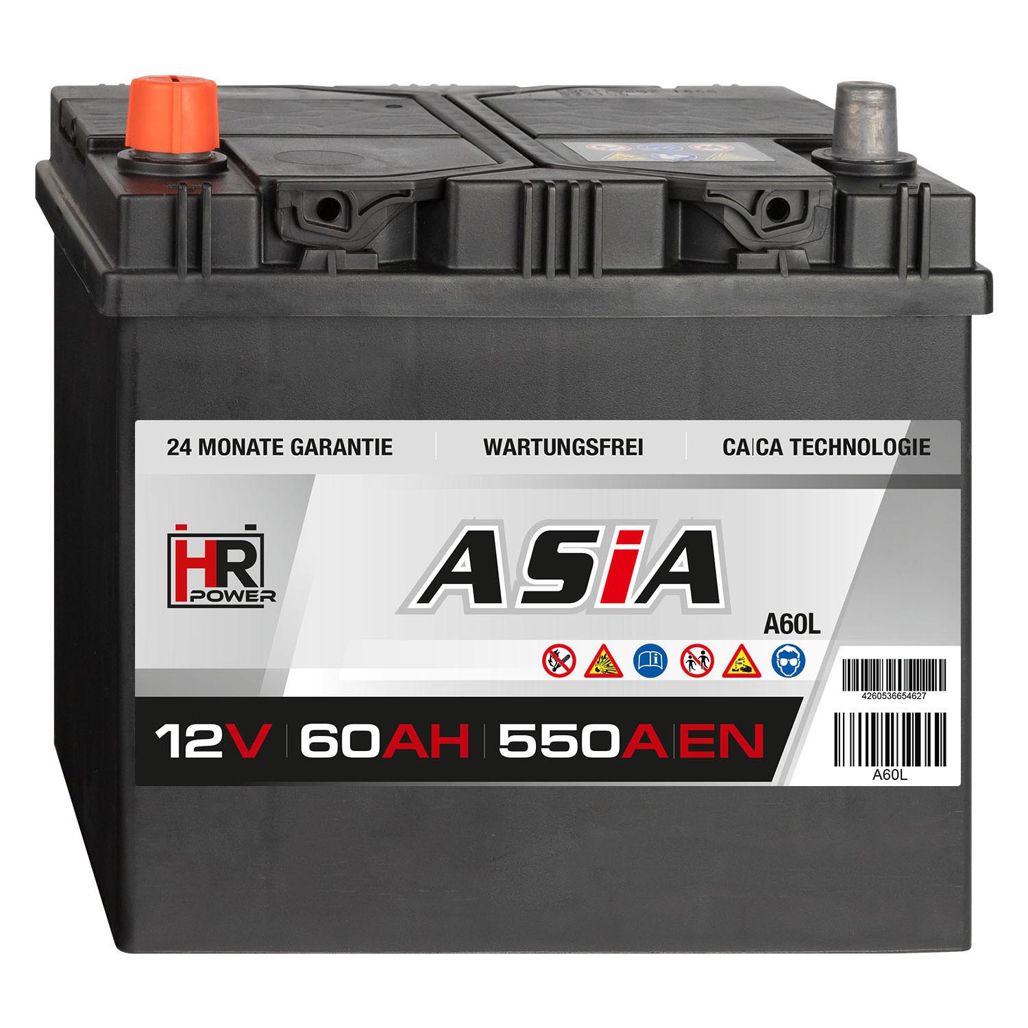 HR HiPower ASIA Autobatterie A60L 12V 60Ah
