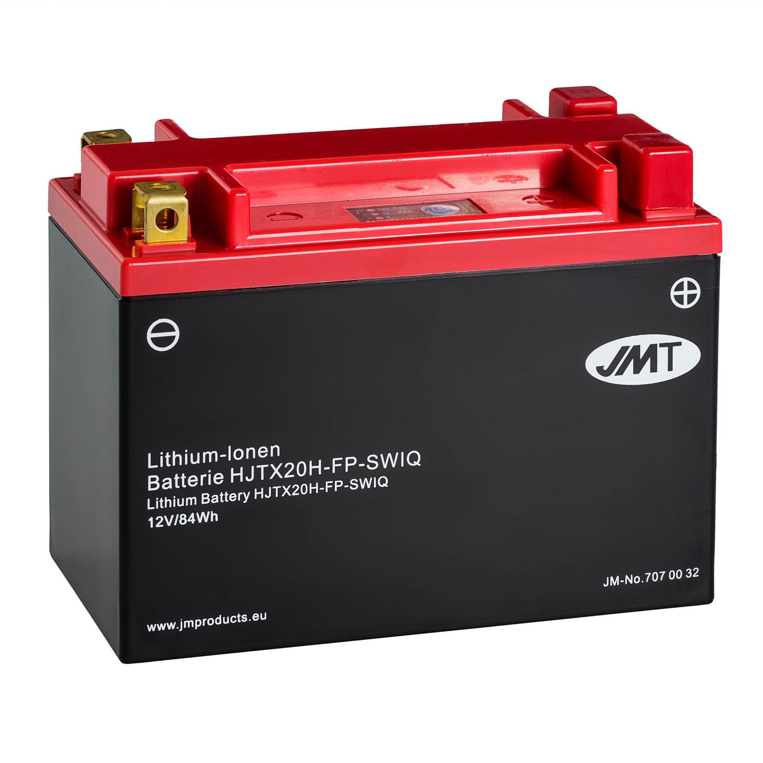 JMT Lithium-Ionen-Motorrad-Batterie HJTX20H-FP 12V