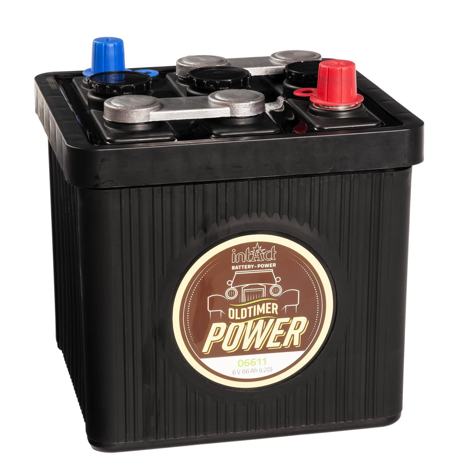 intAct Oldtimer-Power 06611 Autobatterie 6V 66Ah trocken