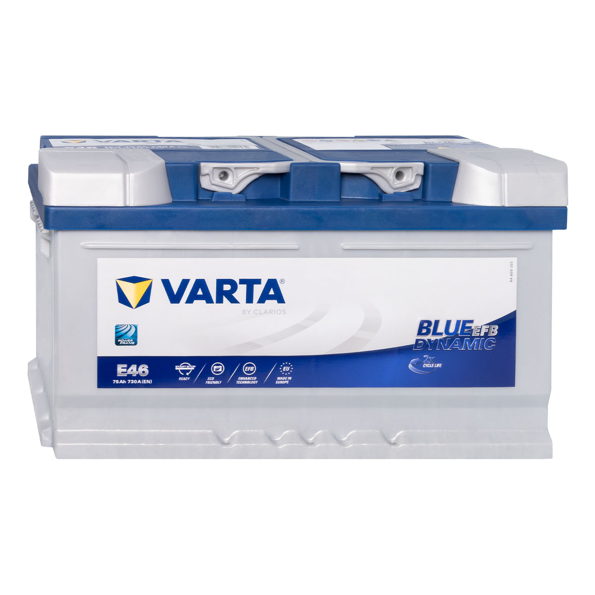 VARTA Blue Dynamic EFB E46 Autobatterie 12V 75Ah