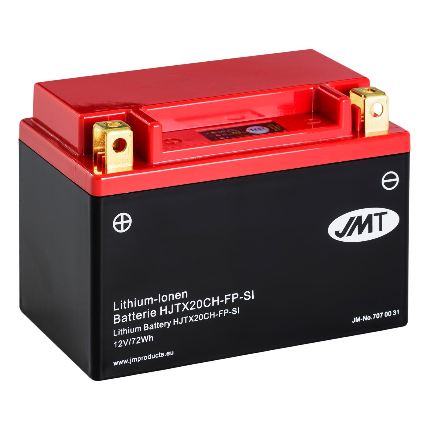 JMT Lithium-Ionen-Motorrad-Batterie HJTX20CH-FP 12V