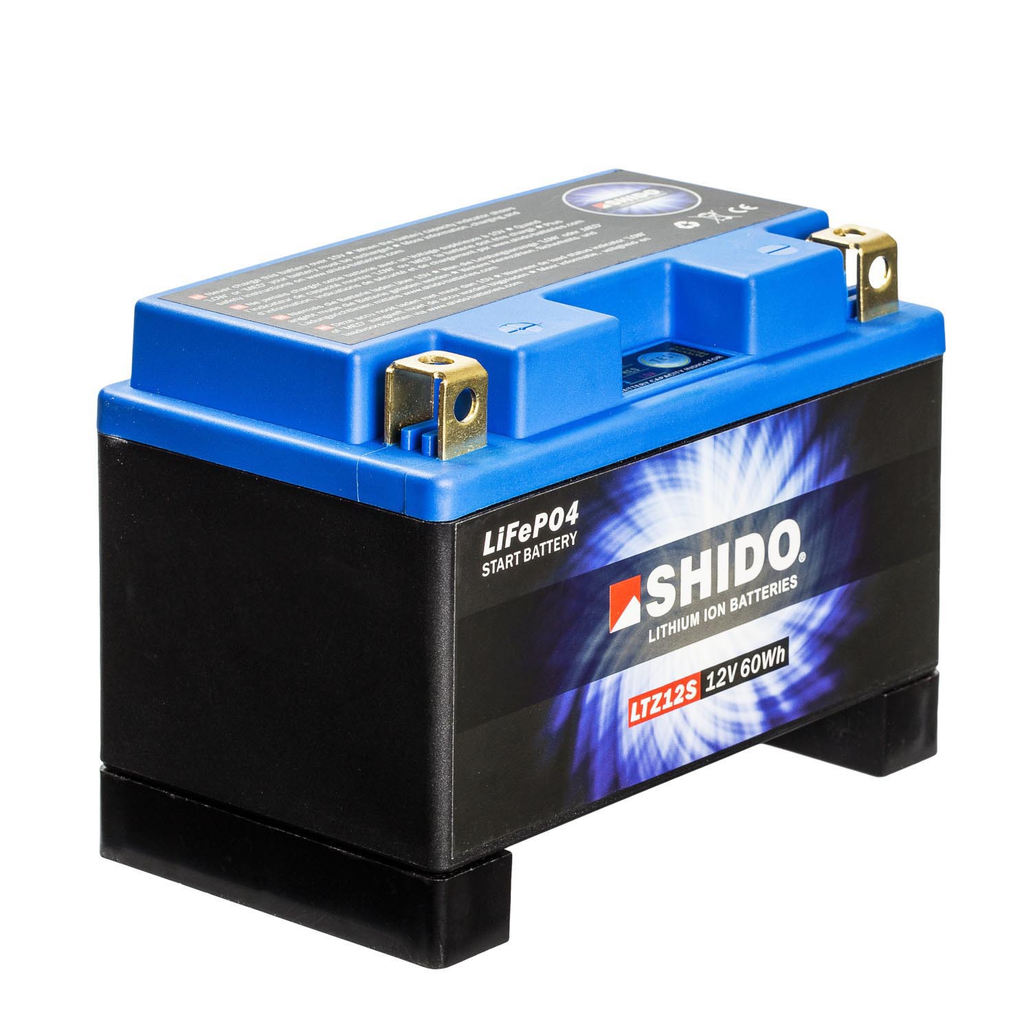 Shido Lithium Motorradbatterie LiFePO4 LTZ12S 12V
