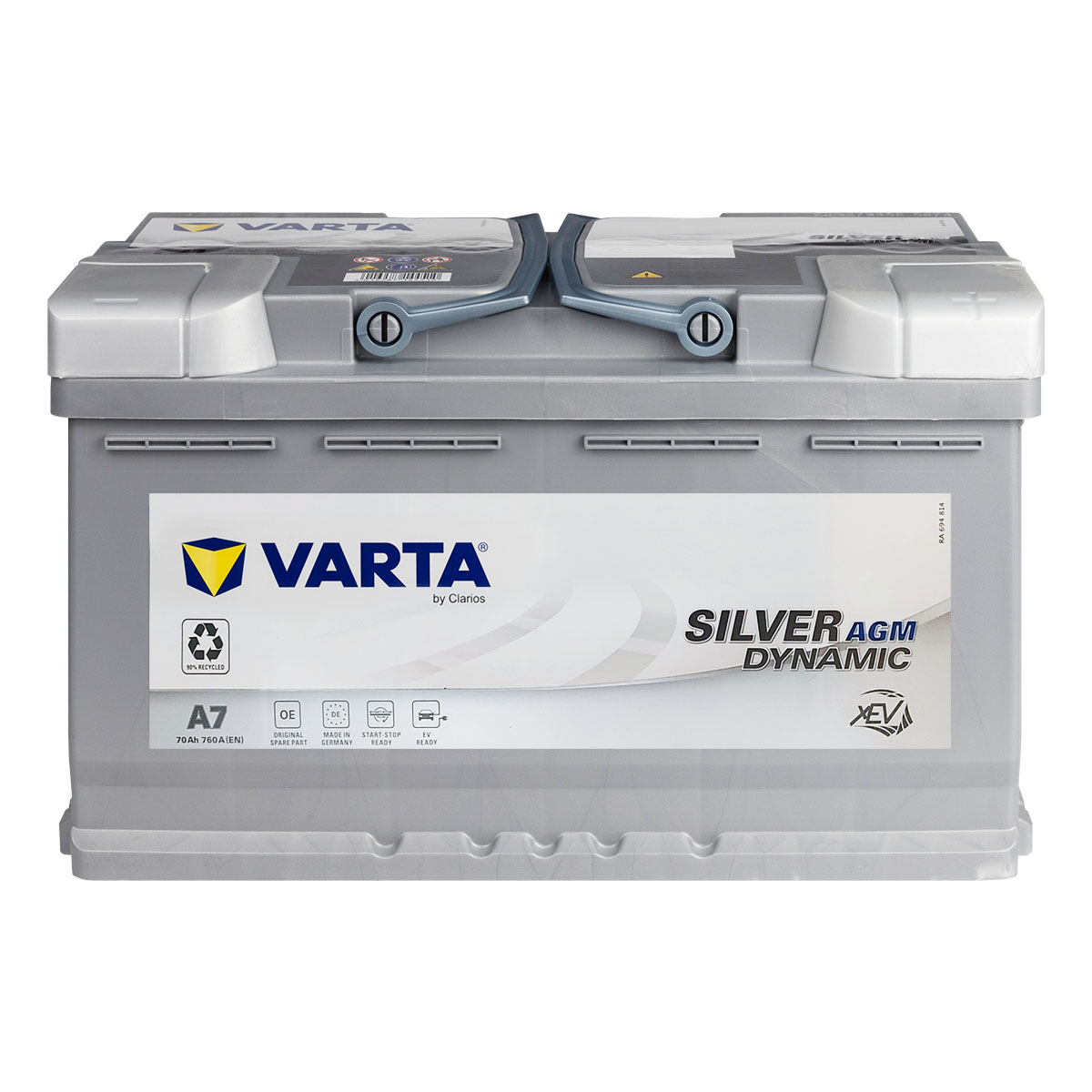 VARTA A7 Silver Dynamic (E39) AGM Autobatterie 12V 70Ah