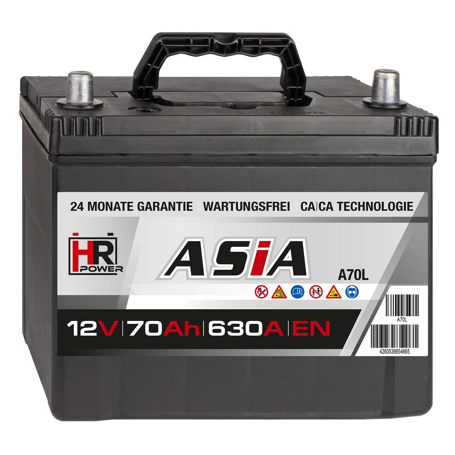 HR HiPower ASIA Autobatterie A70L 12V 70Ah