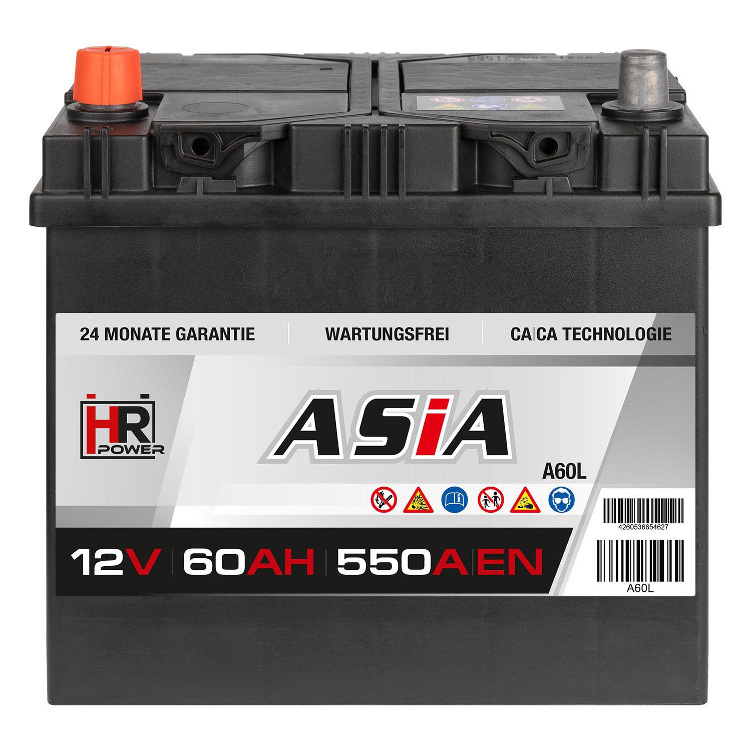 HR HiPower ASIA Autobatterie A60L 12V 60Ah