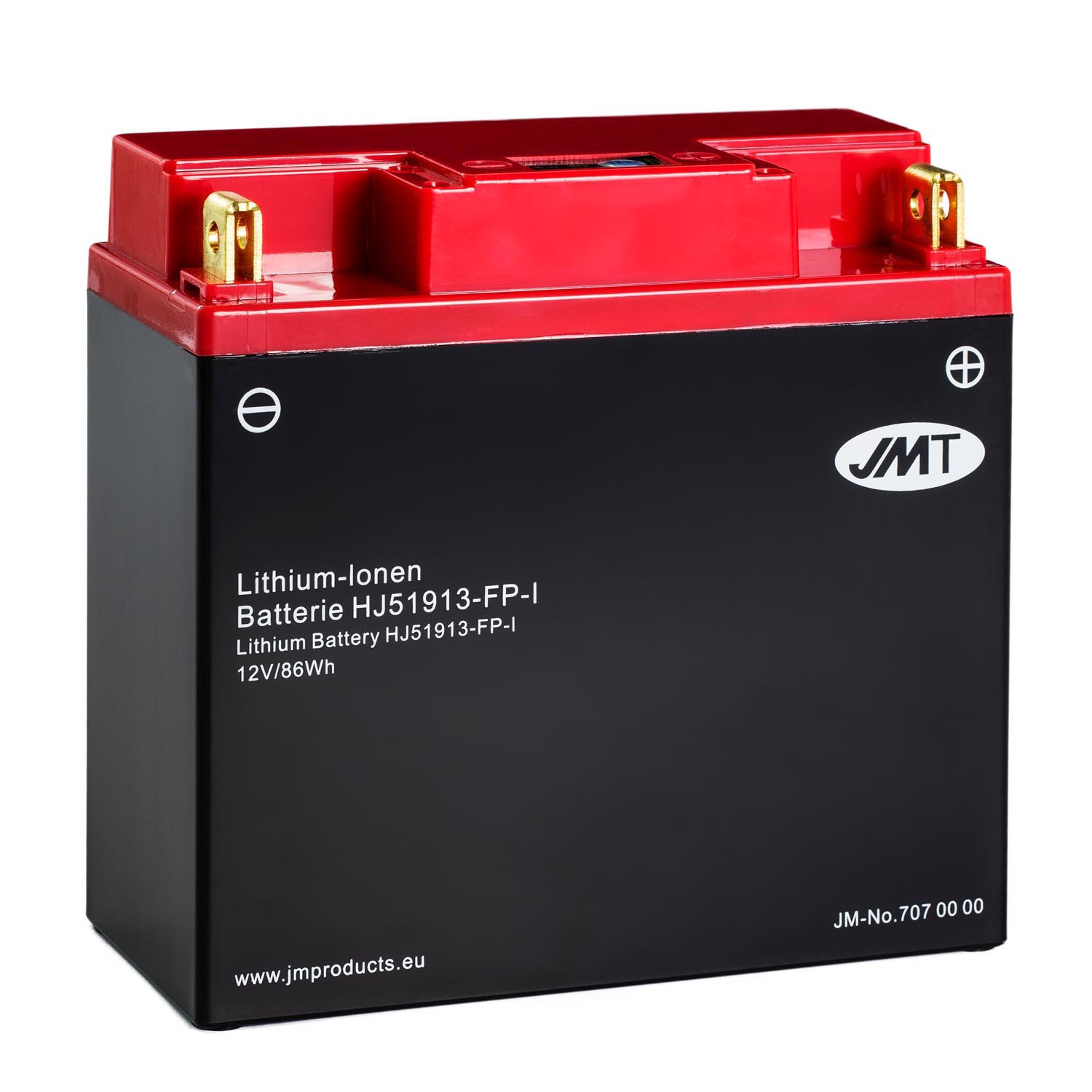 JMT Lithium-Ionen-Motorrad-Batterie HJ51913-FP 12V