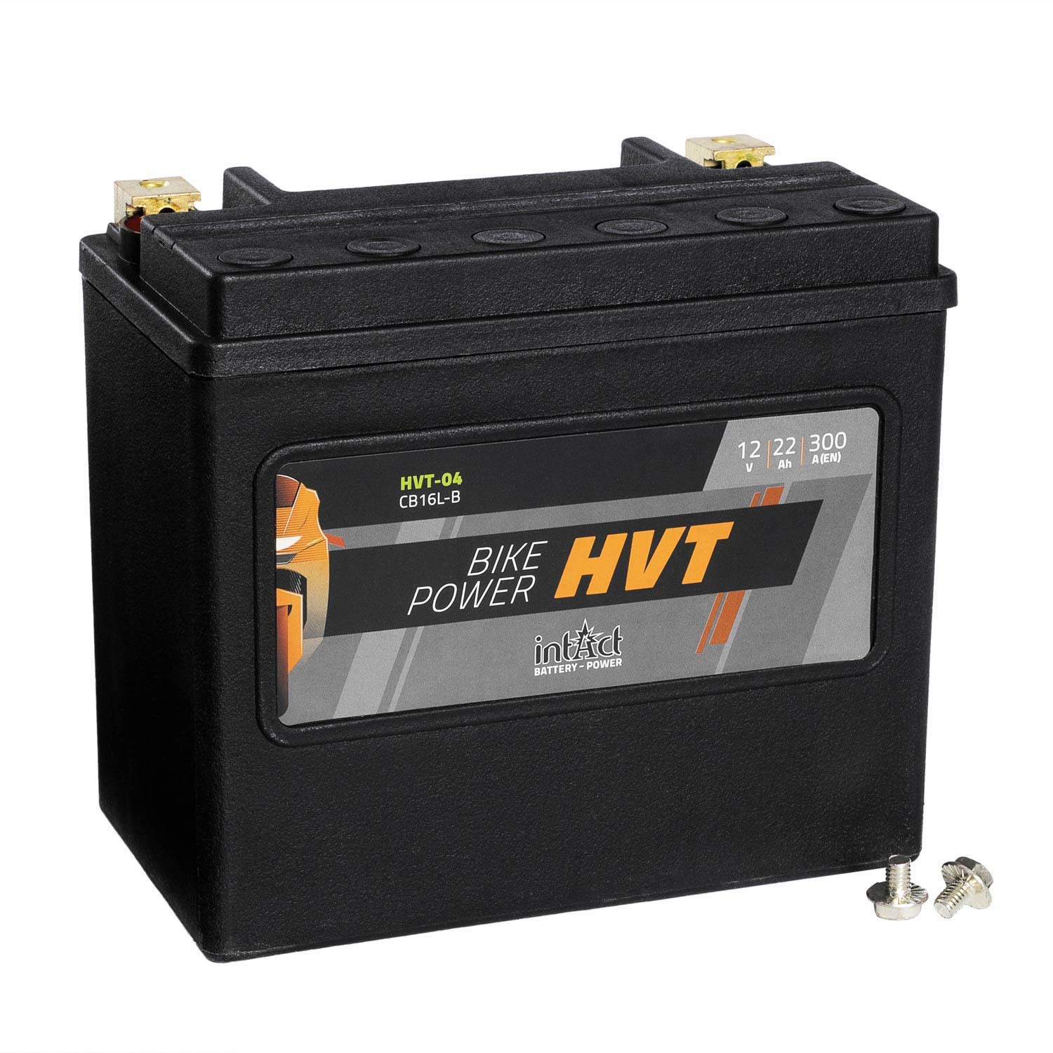 intAct Bike-Power Motorradbatterie HVT  YB16L-B 12V 22Ah HVT-04