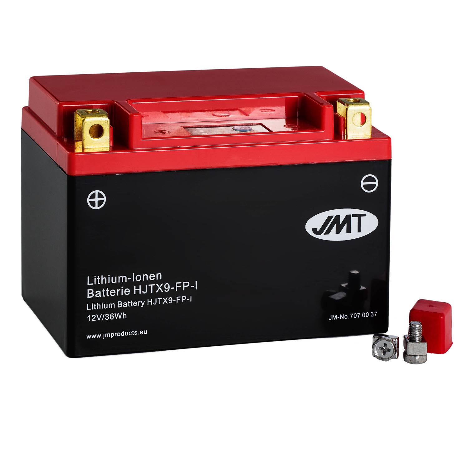 JMT Lithium-Ionen-Motorrad-Batterie HJTX9-FP 12V