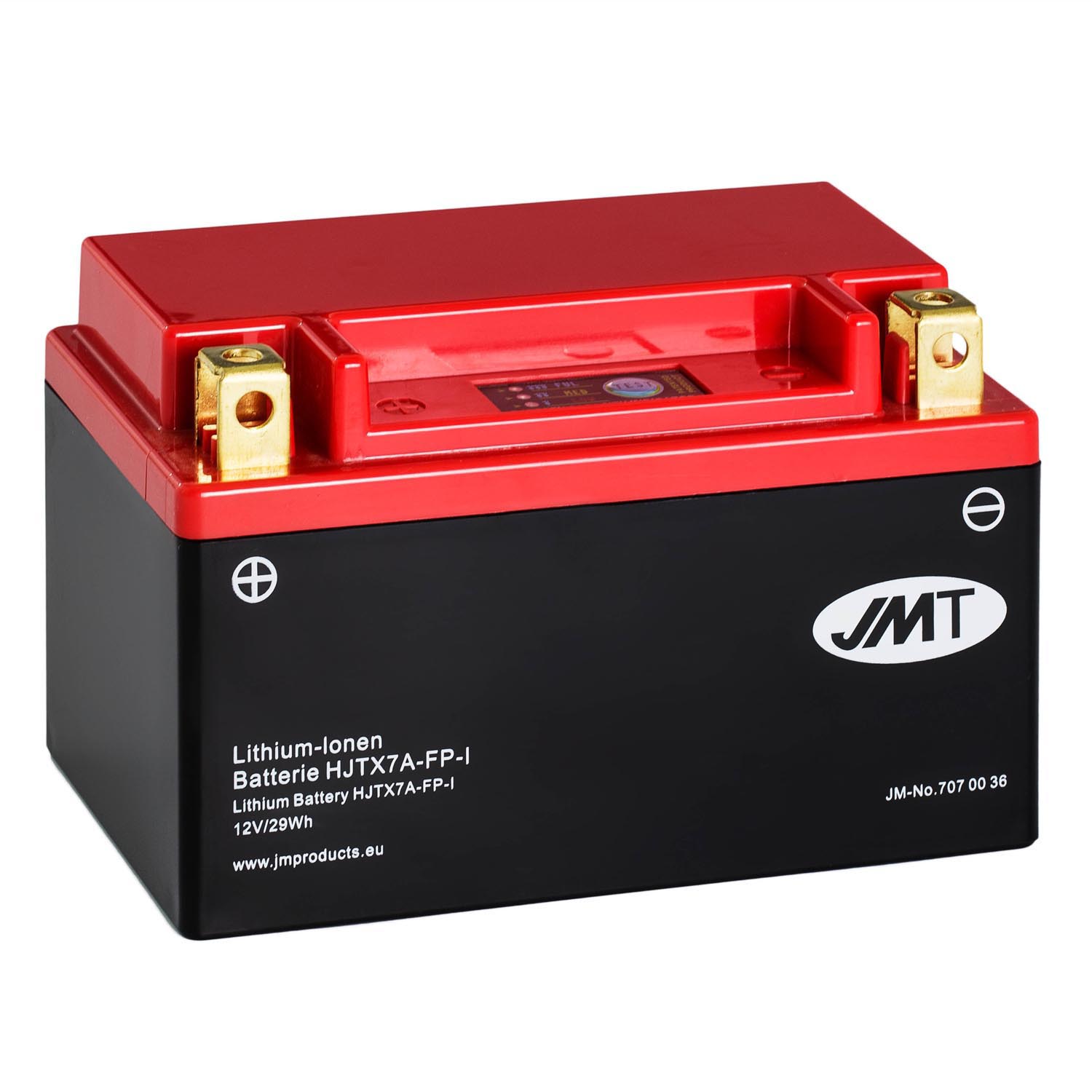 JMT Lithium-Ionen-Motorrad-Batterie HJTX7A-FP 12V