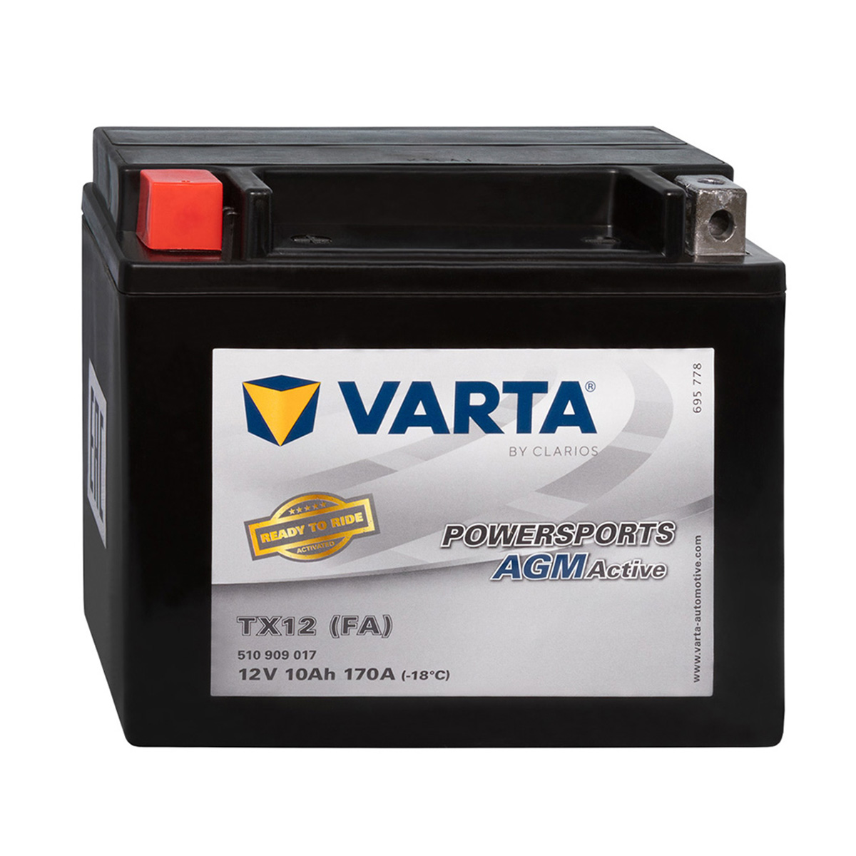 Varta TX12 12V 10Ah Powersports AGM Motorradbatterie