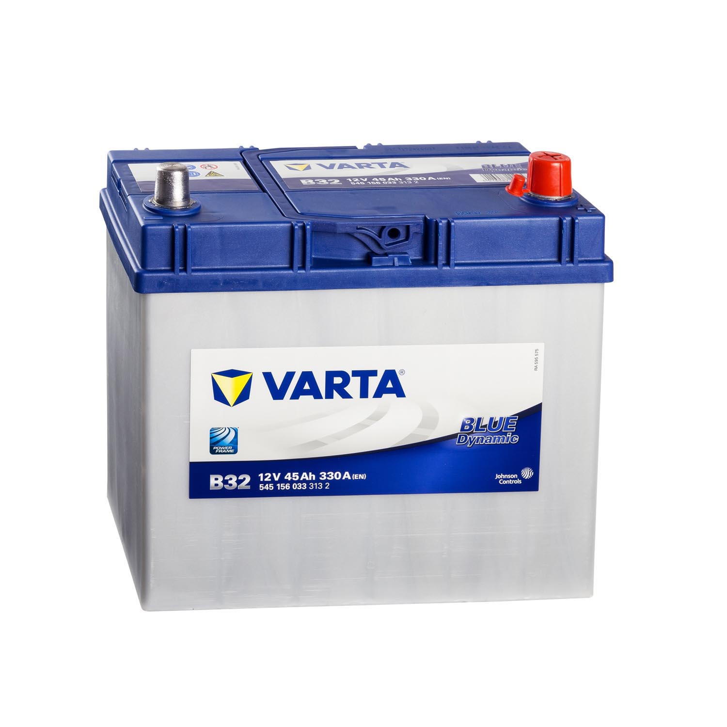 ASIA Autobatterie 12V 45Ah 330A Varta B31 Starterbatterie Pluspol