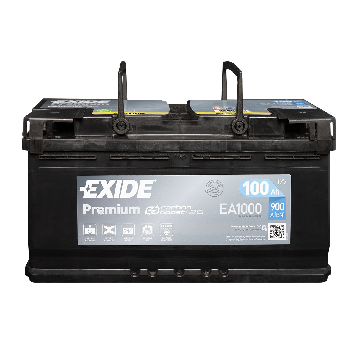 Exide Premium CARBON BOOST 2.0 EA1000 Autobatterie 12V 100Ah