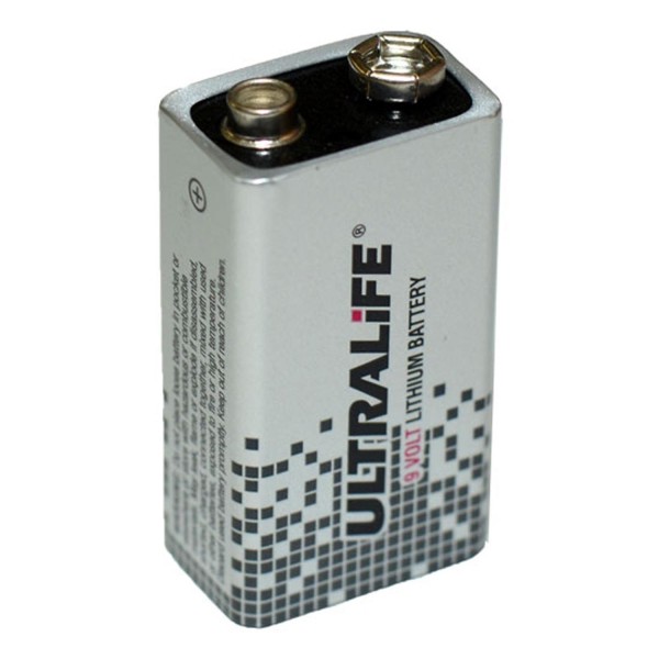 3x Lithium Batterien ULTRALIFE 9V Block 1200mAh