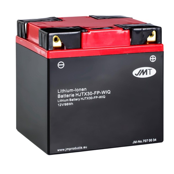 JMT Lithium-Ionen-Motorrad-Batterie HJTX30-FP 12V