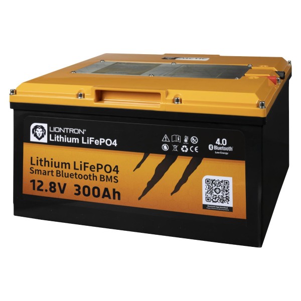 Liontron 300Ah Untersitz 12,8V LiFePO4 Lithium Batterie BMS Bluetooth (USt-befreit nach §12 Abs.3 Nr. 1 S.1 UStG)