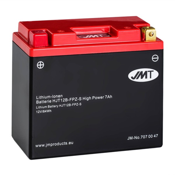 JMT Lithium-Ionen-Motorrad-Batterie HJT12B-FPZ-S 12V