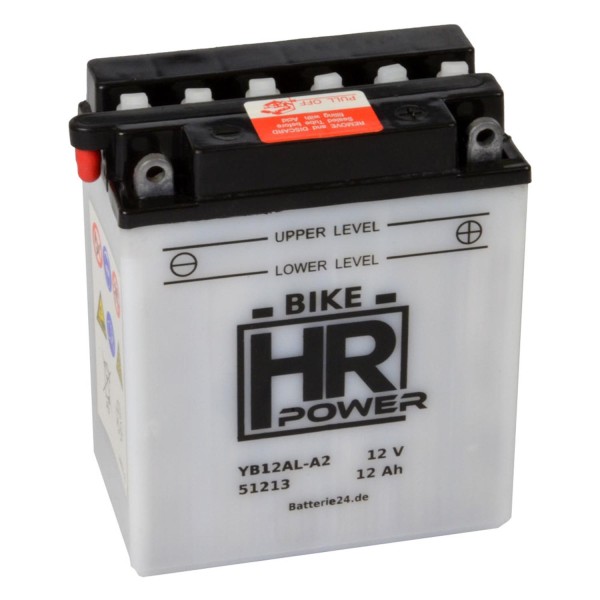 HR Power Rasentraktorbatterie YB12AL-A2 51213 12V 12Ah trocken