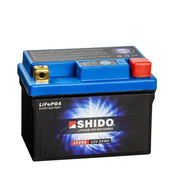 Shido Lithium Motorradbatterie LiFePO4 LTZ5S 12V