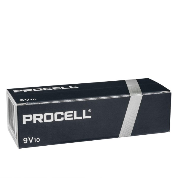 10x Duracell Procell E 9V Block 6LR61 Alkali Batterien