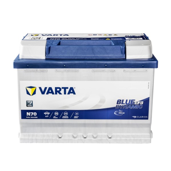Type N70 [12V 70Ah/760A] (278x175x190) Start-Stop EFB Batterie Varta  Start-Stop EFB 70Ah Type