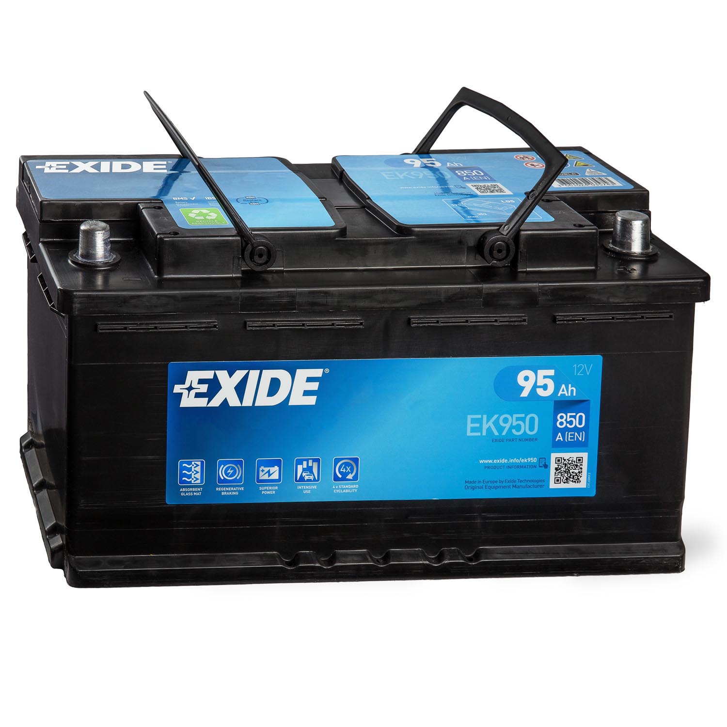 Exide EK950 AGM Autobatterie 12V 95Ah