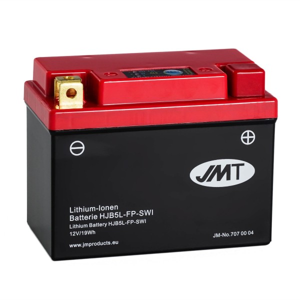 JMT Lithium-Ionen-Motorrad-Batterie HJB5L-FP 12V