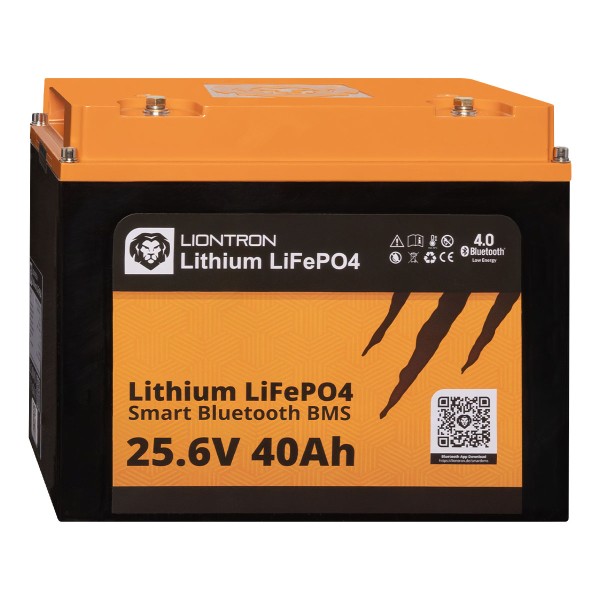 Liontron 40Ah 25,6V LiFePO4 Lithium Batterie BMS Bluetooth mit App
