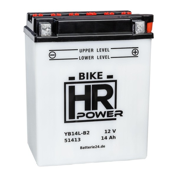HR Power Rasentraktorbatterie YB14L-B2 51413 12V 14Ah trocken