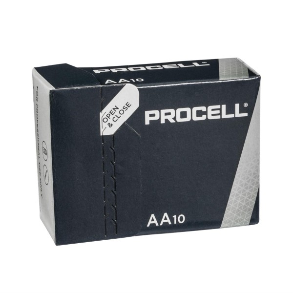 10x Duracell Procell AA Mignon LR6 Alkali Batterien