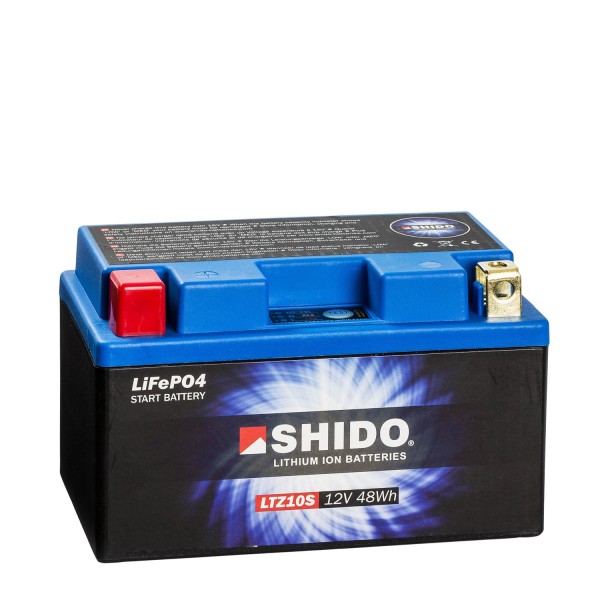 Shido Lithium Motorradbatterie LiFePO4 LTZ10S 12V