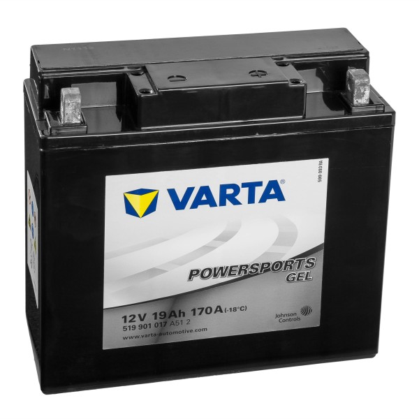 VARTA Powersports GEL Motorradbatterie 51913 12V 19Ah
