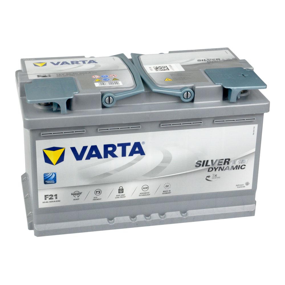 Varta Autobatterie Starterbatterie F21 12V 80Ah 800A Akku für Ford Hyundai