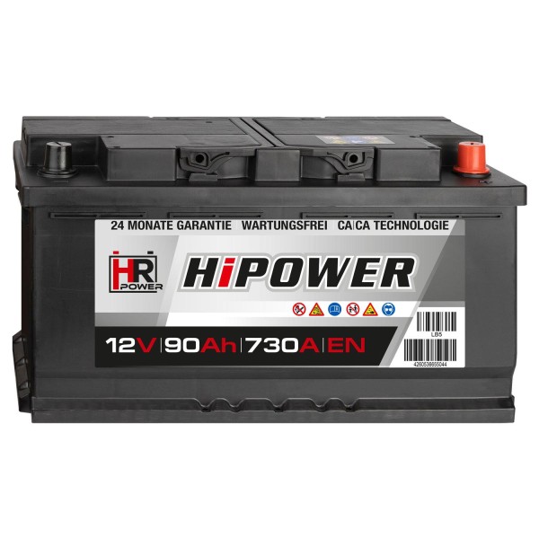 HR HiPower Autobatterie 12V 90Ah