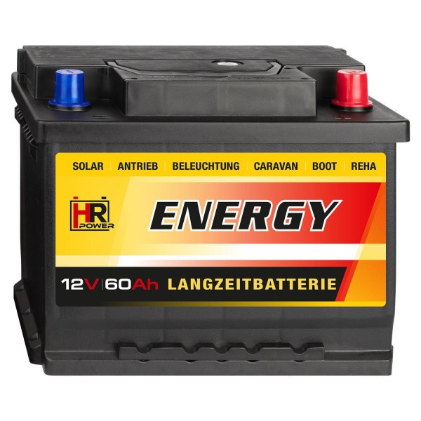 HR-ENERGY Batterie 12V 60Ah (USt-befreit nach §12 Abs.3 Nr. 1 S.1 UStG)