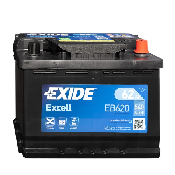 Exide Excell EB620 12V 62Ah Autobatterie