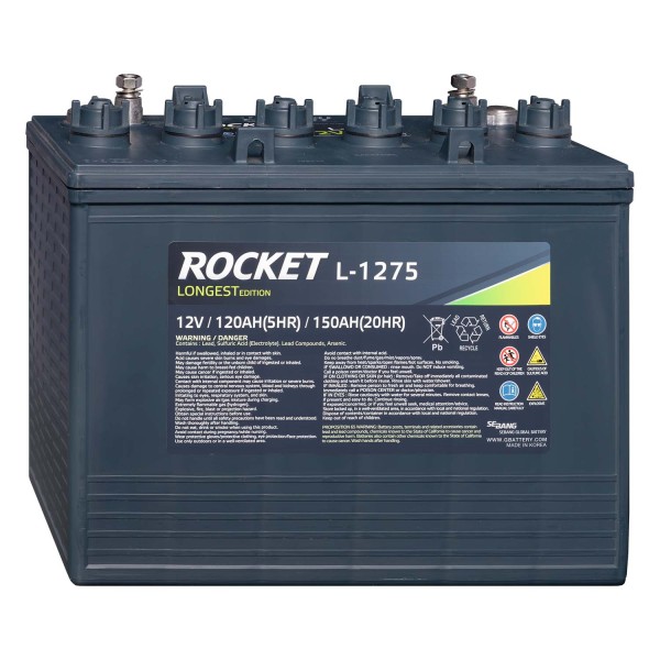 Rocket Deep Cycle Batterie L-1275 12V 150Ah