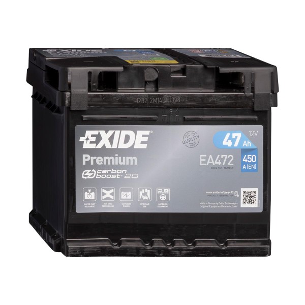 Exide Premium CARBON BOOST 2.0 EA472 Autobatterie 12V 47Ah