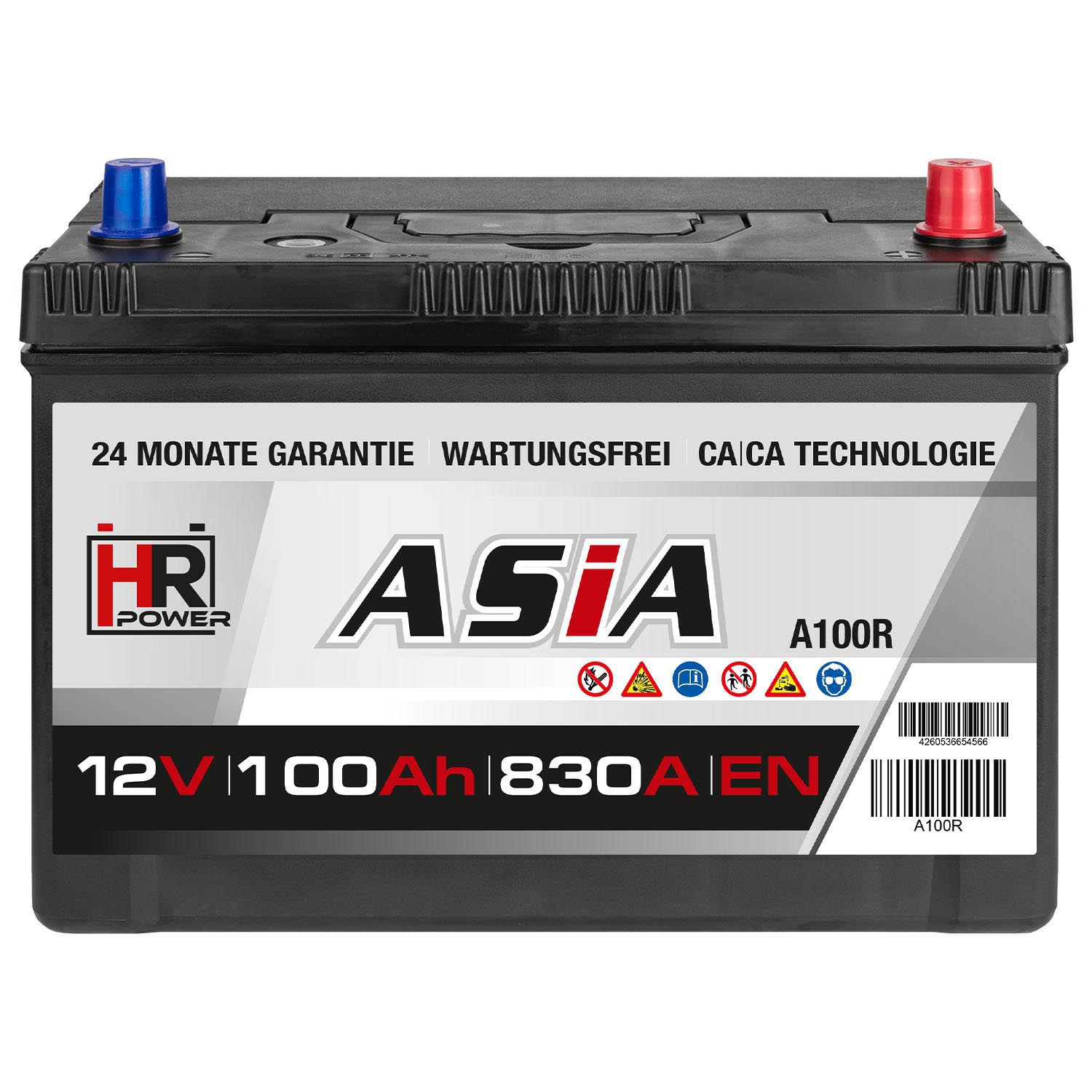 HR HiPower ASIA Autobatterie A100R 12V 100Ah
